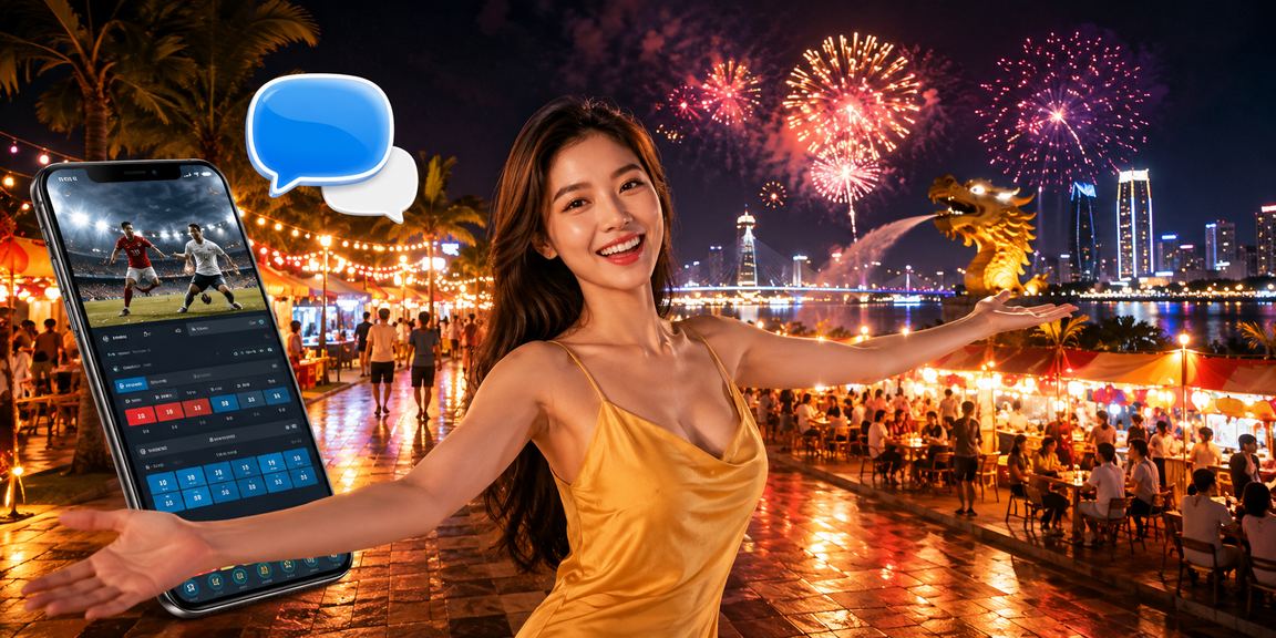 Không khí cá cược thể thao sôi động tại chợ đêm Đà Nẵng